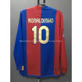 Camisa de futebol retrô do Barcelona RONALDINHO XAVI camisa de futebol